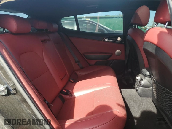 2020 Kia Stinger GT-Line with VIN KNAE15LA6L6083307, listed as a Copart auction lot 42766605 with 52,767 mi miles and Salvage Title. Bid and sale history available at DreamBid. Image 10.