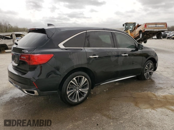 2020 Acura MDX w/Technology Pkg with VIN 5J8YD3H57LL004561, listed as a Copart auction lot 49437885 with 43,334 mi miles and Salvage Title. Bid and sale history available at carsss.com. Image 3.