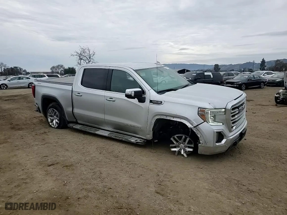 2021 GMC Sierra 1500 SLT with VIN 3GTU9DED6MG249205, listed as a Copart auction lot 43583845 with 33,053 mi miles and Salvage Title. Bid and sale history available at carsss.com. Image 11.
