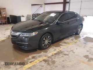 2015 Acura TLX Tech with VIN 19UUB1F5XFA003321, listed as a IAAI auction lot 41703980 with 102,227 mi miles. Bid and sale history available at carsss.com. Image 2.