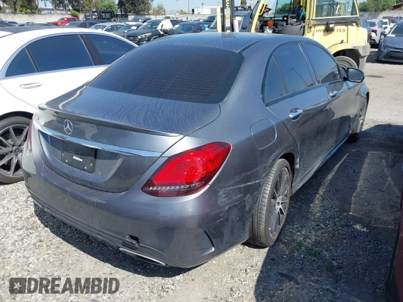 2021 Mercedes-Benz C 300 with VIN W1KWF8DB5MR631210, listed as a IAAI auction lot 41769613 with 30,300 mi miles and . Bid and sale history available at carsss.com. Image 4.