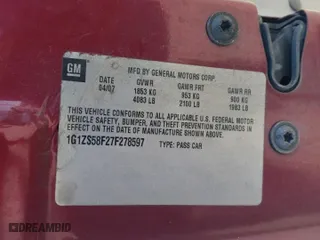 2007 Chevrolet Malibu LS w/1FL with VIN 1G1ZS58F27F278597, listed as a Copart auction lot 53164535 with 114,156 mi miles and Salvage Title. Bid and sale history available at carsss.com. Image 12.