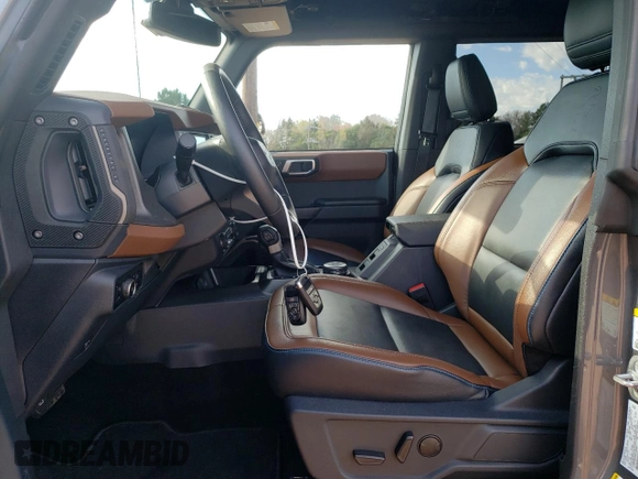 2024 Ford Bronco Outer Banks with VIN 1FMEE8BP5RLA58094, listed as a Copart auction lot 49248425 with 11,686 mi miles and Salvage title. Bid and sale history available at DreamBid. Image 7.