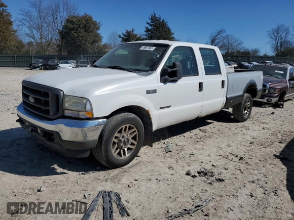 2002 Ford F-250 XL with VIN 1FTNW20F32EC06987, listed as a Copart auction lot 45667965 with 262,421 mi miles and Clean Title. Bid and sale history available at DreamBid. Image 1.