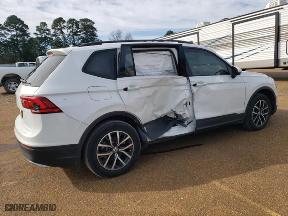2021 Volkswagen Tiguan S with VIN 3VV1B7AX3MM045392, listed as a Copart auction lot 47685095 with 36,369 mi miles and Salvage Title. Bid and sale history available at carsss.com. Image 3.