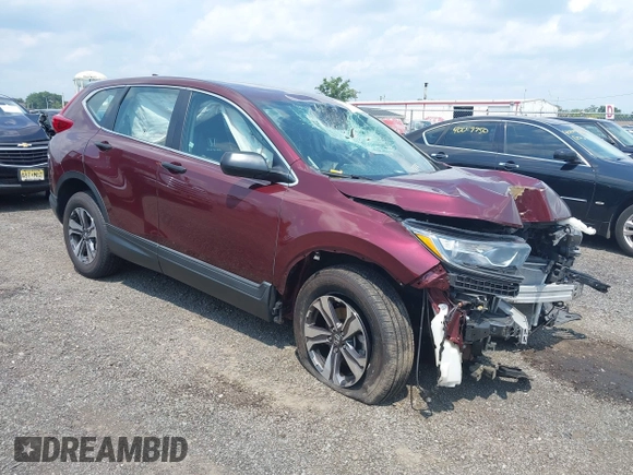 2017 Honda CR-V LX with VIN 2HKRW6H39HH206214, listed as a IAAI auction lot 40015604 with 48,982 mi miles. Bid and sale history available at carsss.com. Image 1.