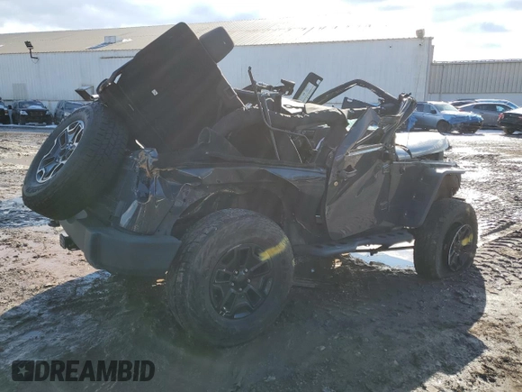 2017 Jeep Wrangler Willys Wheeler with VIN 1C4AJWAG4HL600496, listed as a Copart auction lot 42083985 with Not Provided miles and Salvage Title. Bid and sale history available at DreamBid. Image 3.
