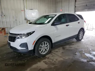 2024 Chevrolet Equinox LS with VIN 3GNAXSEG5RL255543, listed as a Copart auction lot 59809895 with 13,377 mi miles and Salvage title. Bid and sale history available at DreamBid. Image 1.