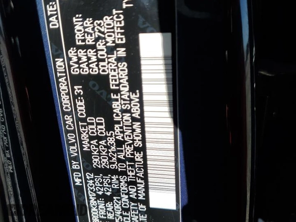 2021 Volvo XC90 Inscription Expression with VIN YV4BR00K8M1733412, listed as a Copart auction lot 53778423 with 32,363 mi miles. Bid and sale history available at carsss.com. Image 13.
