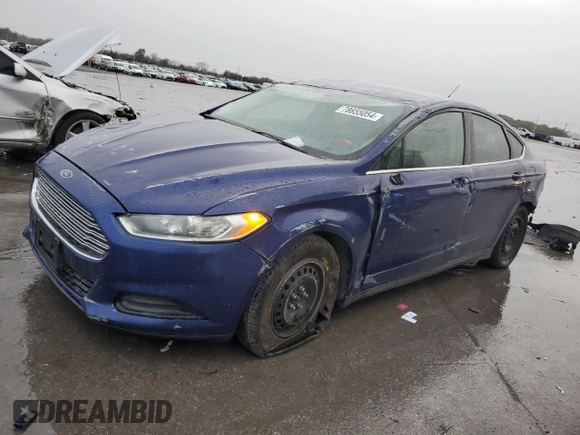 2014 Ford Fusion S with VIN 1FA6P0G71E5372892, listed as a Copart auction lot 78655054 with 172,630 mi miles and Salvage Title. Bid and sale history available at carsss.com. Image 1.