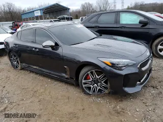 2022 Kia Stinger GT1 with VIN KNAE45LC3N6122284, listed as a Copart auction lot 39411464 with 37,891 mi miles and Salvage Title. Bid and sale history available at carsss.com. Image 4.