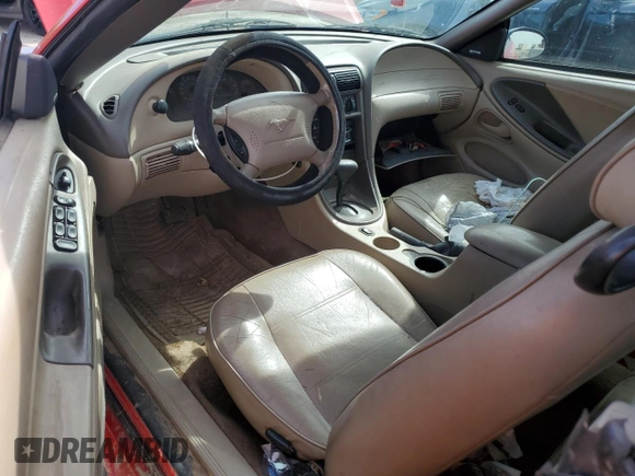 2003 Ford Mustang Deluxe z VIN 1FAFP44403F407589, wystawiony jako Copart lot #54002265 z przebiegiem 176 019 mil mil oraz Nie do naprawy • Non repairable. Historia ofert i sprzedaży dostępna na DreamBid. Obrazek 8.