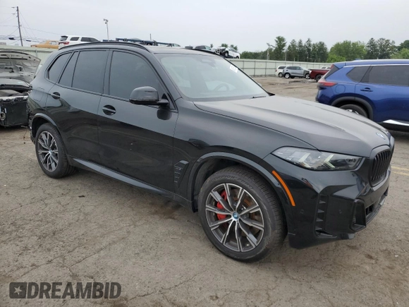 2024 BMW X5 xDrive50e with VIN 5UX43EU02R9U91727, listed as a Copart auction lot 64155574 with 7,050 mi miles and Salvage Title. Bid and sale history available at carsss.com. Image 4.