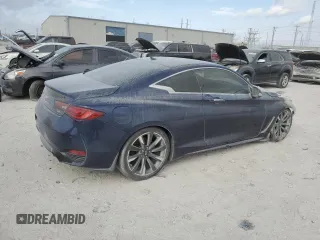 2021 Infiniti Q60 Luxe with VIN JN1EV7KL1MM470496, listed as a Copart auction lot 78464434 with Not provided miles and Salvage title. Bid and sale history available at DreamBid. Image 3.