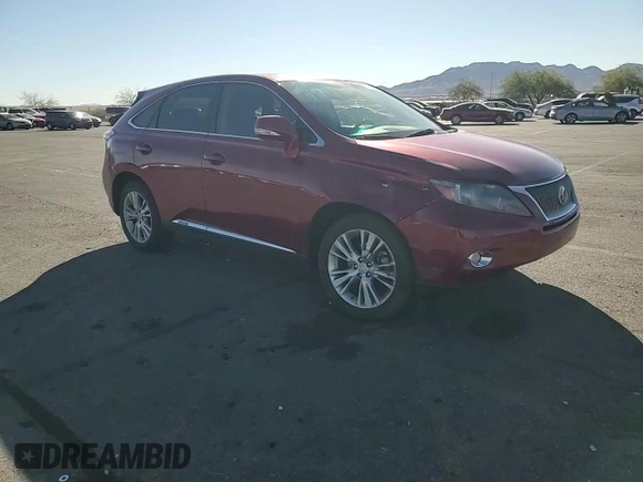 2010 Lexus RX 450h with VIN JTJZB1BA1A2002890, listed as a Copart auction lot 80060764 with 106,880 mi miles and Salvage Title. Bid and sale history available at DreamBid. Image 11.