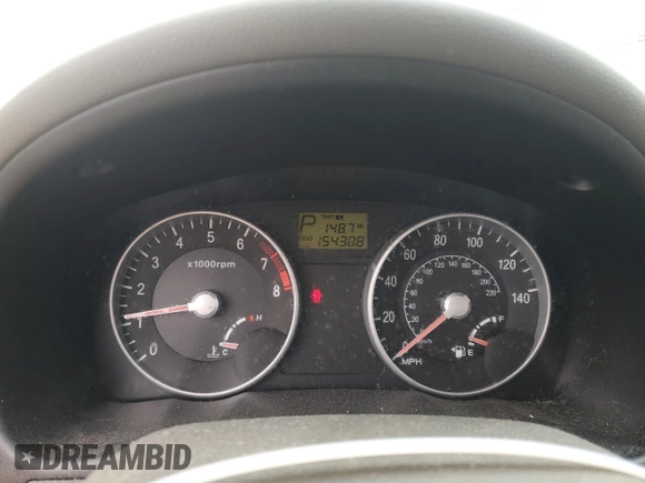 2006 Hyundai Accent GLS with VIN KMHCN46C56U028445, listed as a Copart auction lot 47857585 with 154,388 mi miles and Clean Title. Bid and sale history available at carsss.com. Image 9.