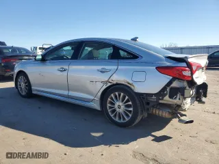 2015 Hyundai Sonata 2.4L Sport with VIN 5NPE34AF3FH104775, listed as a Copart auction lot 45132515 with 107,606 mi miles and Salvage Title. Bid and sale history available at carsss.com. Image 2.