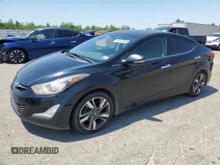 2014 Hyundai Elantra SE z VIN KMHDH4AE2EU109485, wystawiony jako Copart lot #55454965 z przebiegiem 121 702 mil mil oraz Szkoda całkowita • Salvage title. Historia ofert i sprzedaży dostępna na DreamBid. Obrazek 1.