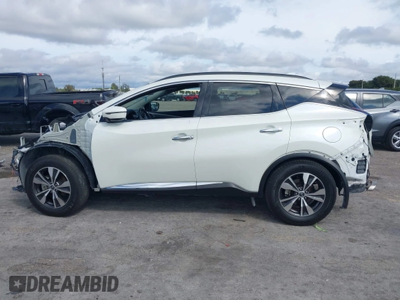 2023 Nissan Murano SV with VIN 5N1AZ2BJ7PC111015, listed as a IAAI auction lot 41630173 with 22,267 mi miles. Bid and sale history available at carsss.com. Image 14.