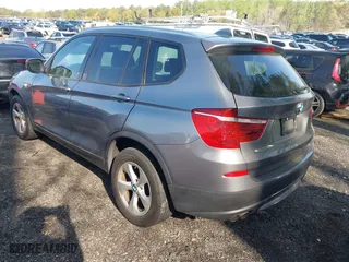 2011 BMW X3 28i with VIN 5UXWX5C55BL708710, listed as a IAAI auction lot 41940504 with 162,240 mi miles. Bid and sale history available at carsss.com. Image 3.