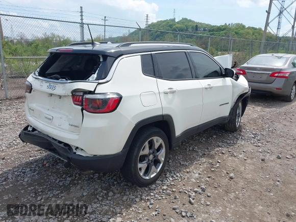 2019 Jeep Compass Limited with VIN 3C4NJDCB2KT704231, listed as a IAAI auction lot 42175991 with 70,892 mi miles and . Bid and sale history available at DreamBid. Image 4.