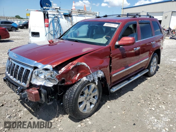 2009 Jeep Grand Cherokee with VIN 1J8HR68T29C512518, listed as a Copart auction lot 58894174 with 113,181 mi miles and Salvage title. Bid and sale history available at DreamBid. Image 1.