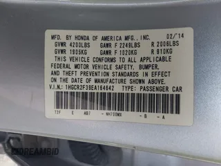 2014 Honda Accord LX z VIN 1HGCR2F39EA164642, wystawiony jako IAAI lot #41749040 z przebiegiem 188 958 mil mil oraz . Historia ofert i sprzedaży dostępna na DreamBid. Obrazek 9.