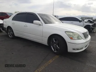 2004 Lexus LS 430 with VIN JTHBN36F240126646, listed as a Copart auction lot 53866695 with 126,363 mi miles and Salvage Title. Bid and sale history available at DreamBid. Image 4.
