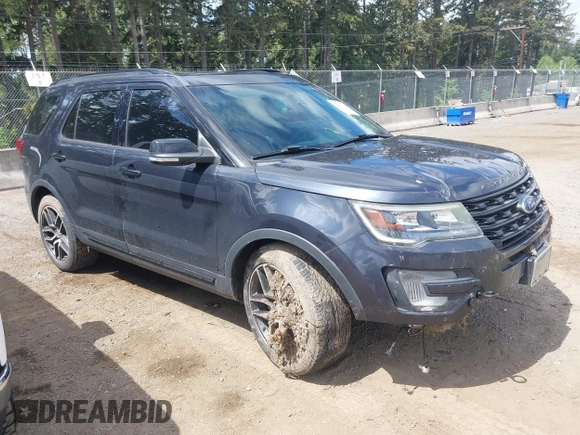 2017 Ford Explorer Sport z VIN 1FM5K8GT4HGA62529, wystawiony jako IAAI lot #42251372 z przebiegiem 75 099 mil mil oraz . Historia ofert i sprzedaży dostępna na DreamBid. Obrazek 1.