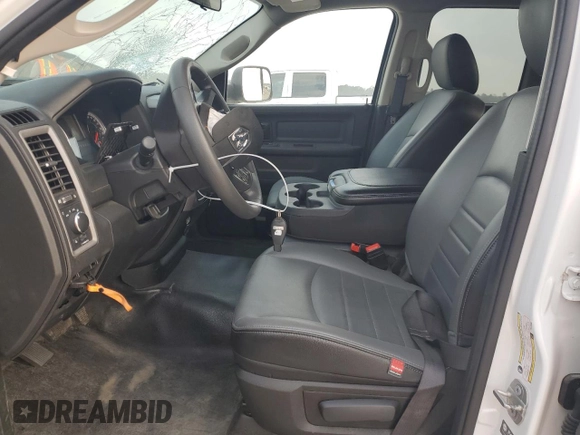 2023 Ram 1500 Express with VIN 1C6RR6FT0PS536292, listed as a Copart auction lot 49052305 with 25,487 mi miles and Salvage title. Bid and sale history available at DreamBid. Image 7.