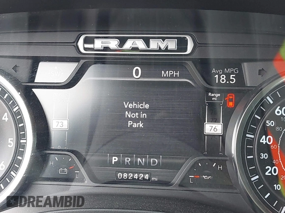 2020 Ram 1500 Big Horn with VIN 1C6RREMT2LN272790, listed as a IAAI auction lot 41340387 with 82,424 mi miles. Bid and sale history available at carsss.com. Image 15.