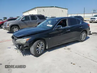 2014 Infiniti Q50 Premium with VIN JN1BV7AP6EM687261, listed as a Copart auction lot 71550434 with 0 mi miles and Salvage Title. Bid and sale history available at carsss.com. Image 1.