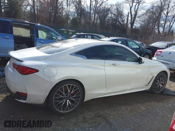 2018 Infiniti Q60 RED SPORT 400 with VIN JN1FV7EL6JM630898, listed as a IAAI auction lot 41628560 with 57,224 mi miles. Bid and sale history available at carsss.com. Image 13.