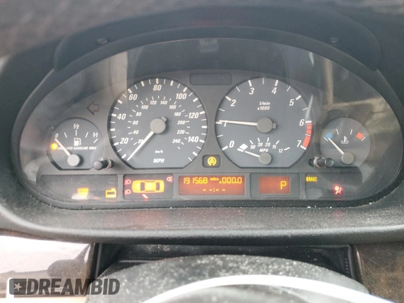 2001 BMW 3 Series 330Ci with VIN WBABS53411JU83716, listed as a Copart auction lot 42292385 with 191,568 mi miles and Salvage Title. Bid and sale history available at carsss.com. Image 9.