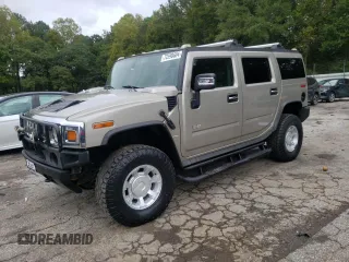 2003 Hummer H2 with VIN 5GRGN23U73H147303, listed as a Copart auction lot 72598604 with 0 mi miles and Clean Title. Bid and sale history available at carsss.com. Image 1.