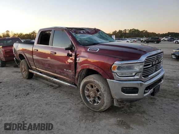 2020 Ram 2500 Laramie with VIN 3C6UR5FL5LG225205, listed as a Copart auction lot 84664954 with 119,292 mi miles and Salvage Title. Bid and sale history available at carsss.com. Image 4.