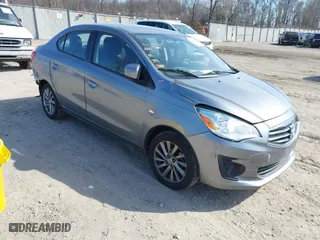2019 Mitsubishi Mirage G4 ES with VIN ML32F3FJ6KHF00845, listed as a IAAI auction lot 41655821 with 68,188 mi miles. Bid and sale history available at carsss.com. Image 1.
