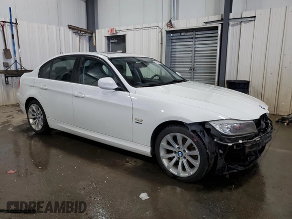 2011 BMW 3 Series 328i xDrive with VIN WBAPK5G53BNN30232, listed as a Copart auction lot 57954685 with 157,538 mi miles and Salvage title. Bid and sale history available at DreamBid. Image 4.