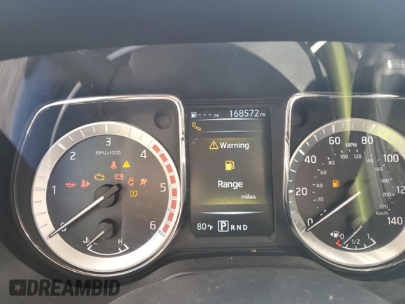2016 Nissan Titan Platinum Reserve z VIN 1N6BA1F28GN508716, wystawiony jako Copart lot #46797225 z przebiegiem 168 572 mil mil oraz Szkoda całkowita • Salvage title. Historia ofert i sprzedaży dostępna na DreamBid. Obrazek 9.