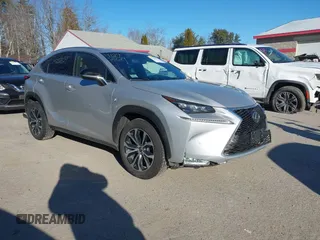 2015 Lexus NX 200t with VIN JTJBARBZ2F2020458, listed as a IAAI auction lot 41292829 with 158,108 mi miles. Bid and sale history available at carsss.com. Image 1.