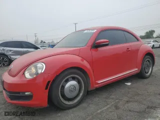 2012 Volkswagen Beetle 2.5L PZEV with VIN 3VWJP7AT8CM607313, listed as a Copart auction lot 75362004 with 95,737 mi miles and Salvage Title. Bid and sale history available at carsss.com. Image 1.