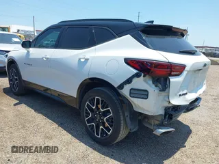 2024 Chevrolet Blazer RS with VIN 3GNKBERS5RS180321, listed as a IAAI auction lot 42259552 with 21,356 mi miles and . Bid and sale history available at DreamBid. Image 3.