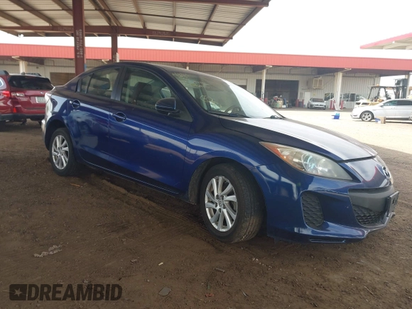 2012 Mazda Mazda3 i Touring with VIN JM1BL1V82C1611229, listed as a IAAI auction lot 41809234 with 124,929 mi miles. Bid and sale history available at carsss.com. Image 1.