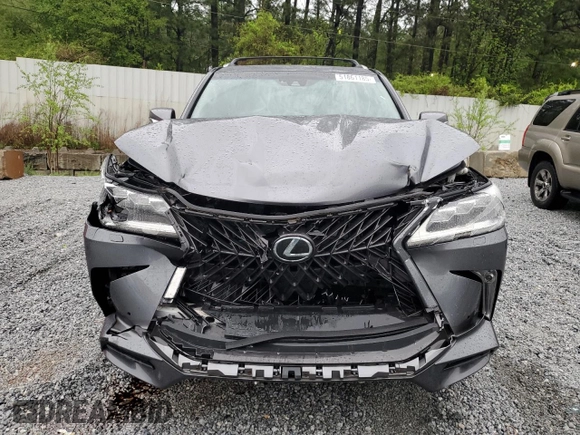 2016 Lexus LX 570 with VIN JTJHY7AX0G4192598, listed as a Copart auction lot 51861185 with 118,710 mi miles and Salvage Title. Bid and sale history available at DreamBid. Image 5.