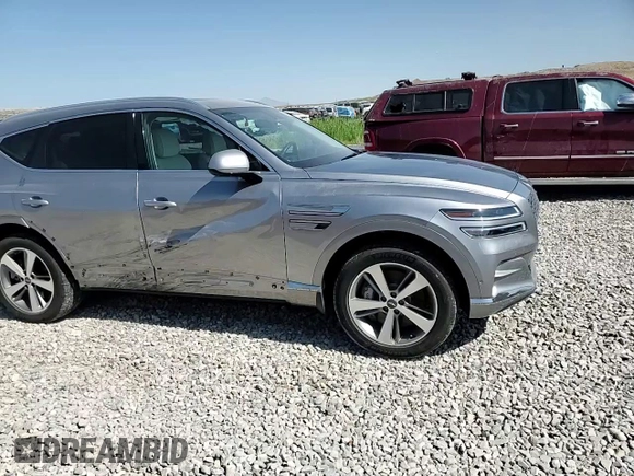 2023 Genesis GV80 with VIN KMUHBDSB0PU122540, listed as a Copart auction lot 60900355 with 11,892 mi miles and Salvage title. Bid and sale history available at DreamBid. Image 13.