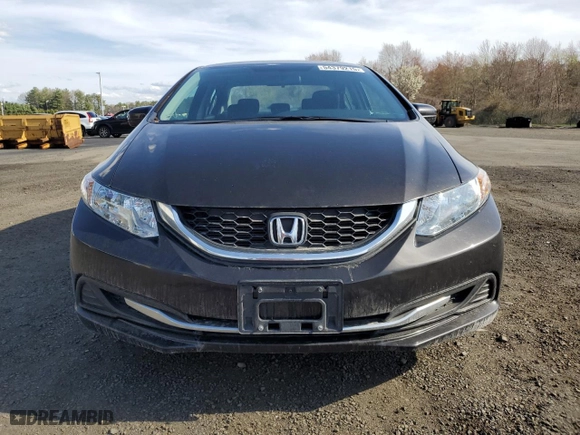 2014 Honda Civic Sedan LX with VIN 2HGFB2F51EH554736, listed as a Copart auction lot 54379215 with 166,288 mi miles and Clean Title. Bid and sale history available at carsss.com. Image 5.