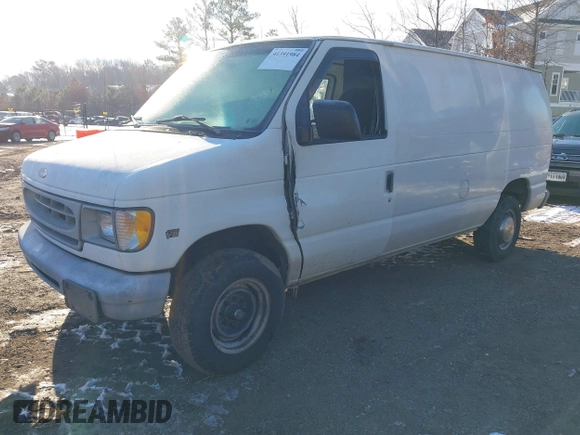 1999 Ford Econoline Cargo Commercial with VIN 1FTNE24L6XHB25183, listed as a IAAI auction lot 41391984 with 205,804 mi miles and . Bid and sale history available at carsss.com. Image 2.