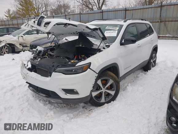 2022 Jeep Cherokee Limited with VIN 1C4PJMDN1ND524332, listed as a IAAI auction lot 41261859 with 30,970 mi miles and . Bid and sale history available at DreamBid. Image 2.
