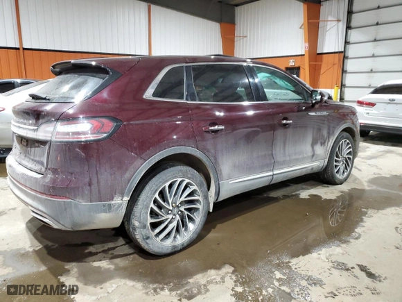 2020 Lincoln Nautilus Reserve with VIN 2LMPJ8K90LBL12750, listed as a Copart auction lot 44445265 with 0 mi miles and Non Repairable. Bid and sale history available at carsss.com. Image 3.