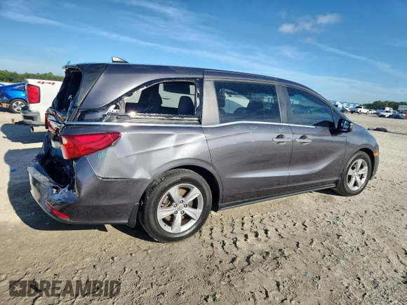 2018 Honda Odyssey EX with VIN 5FNRL6H51JB093079, listed as a Copart auction lot 64400315 with 117,619 mi miles and Non repairable. Bid and sale history available at DreamBid. Image 3.
